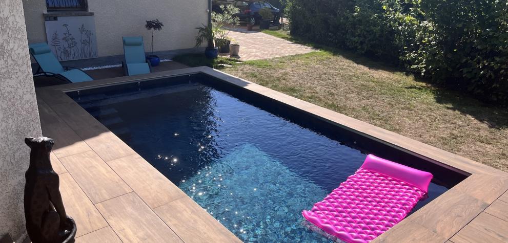 Piscine et Aménagement du jardin dans les Monts du Lyonnais