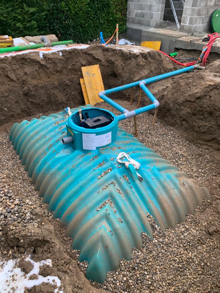 Cuve de récupération de l'eau